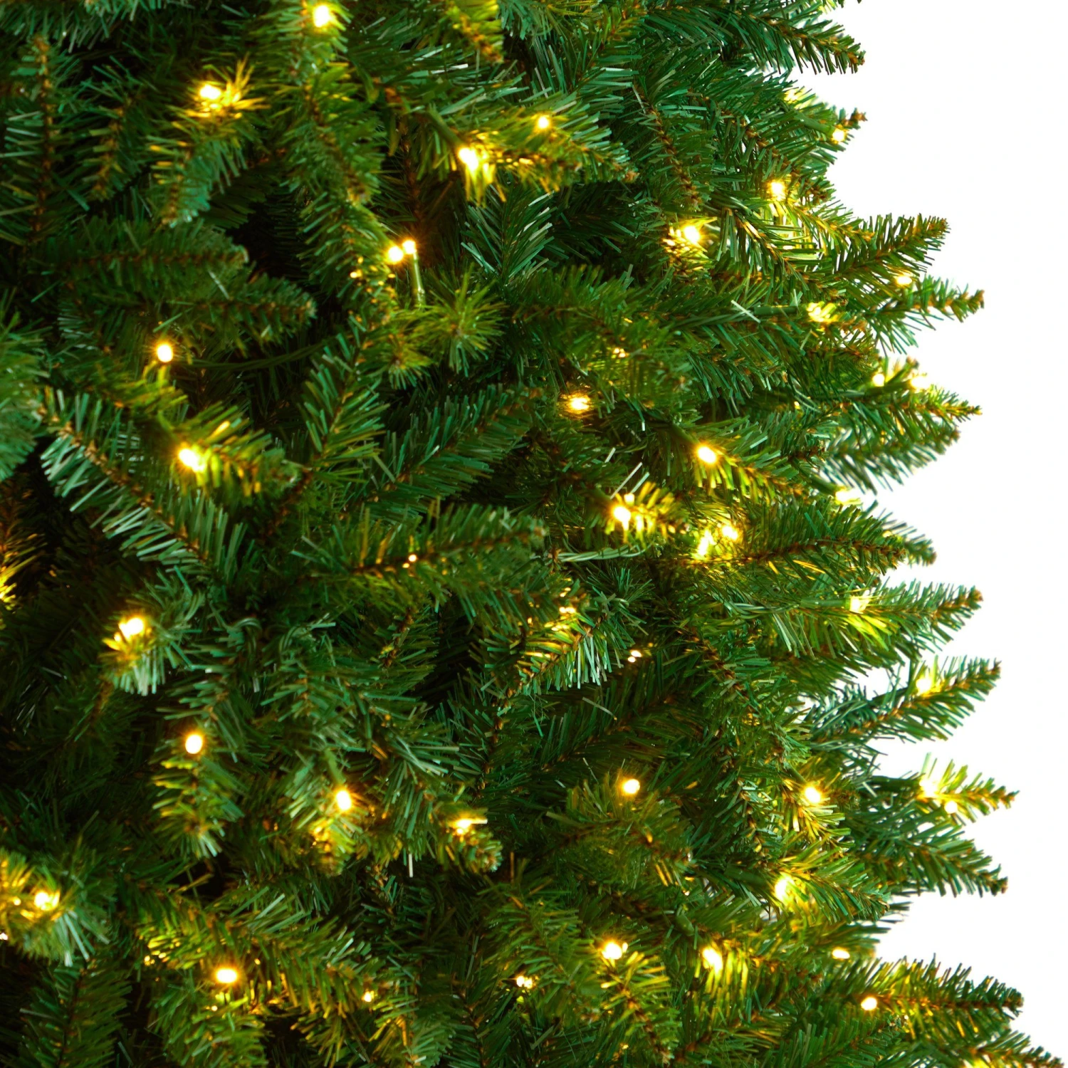 11β Slim Green Mountain Pine Christmas Tree With 950 Clear LED Lights And 2836 Bendable Branches - Image 4