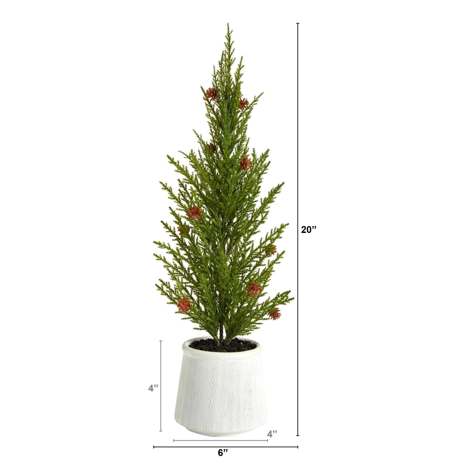 20'' Cedar Pine “Natural Look” Artificial Christmas Tree - Image 3
