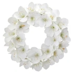 24” Amaryllis Artificial Wreath