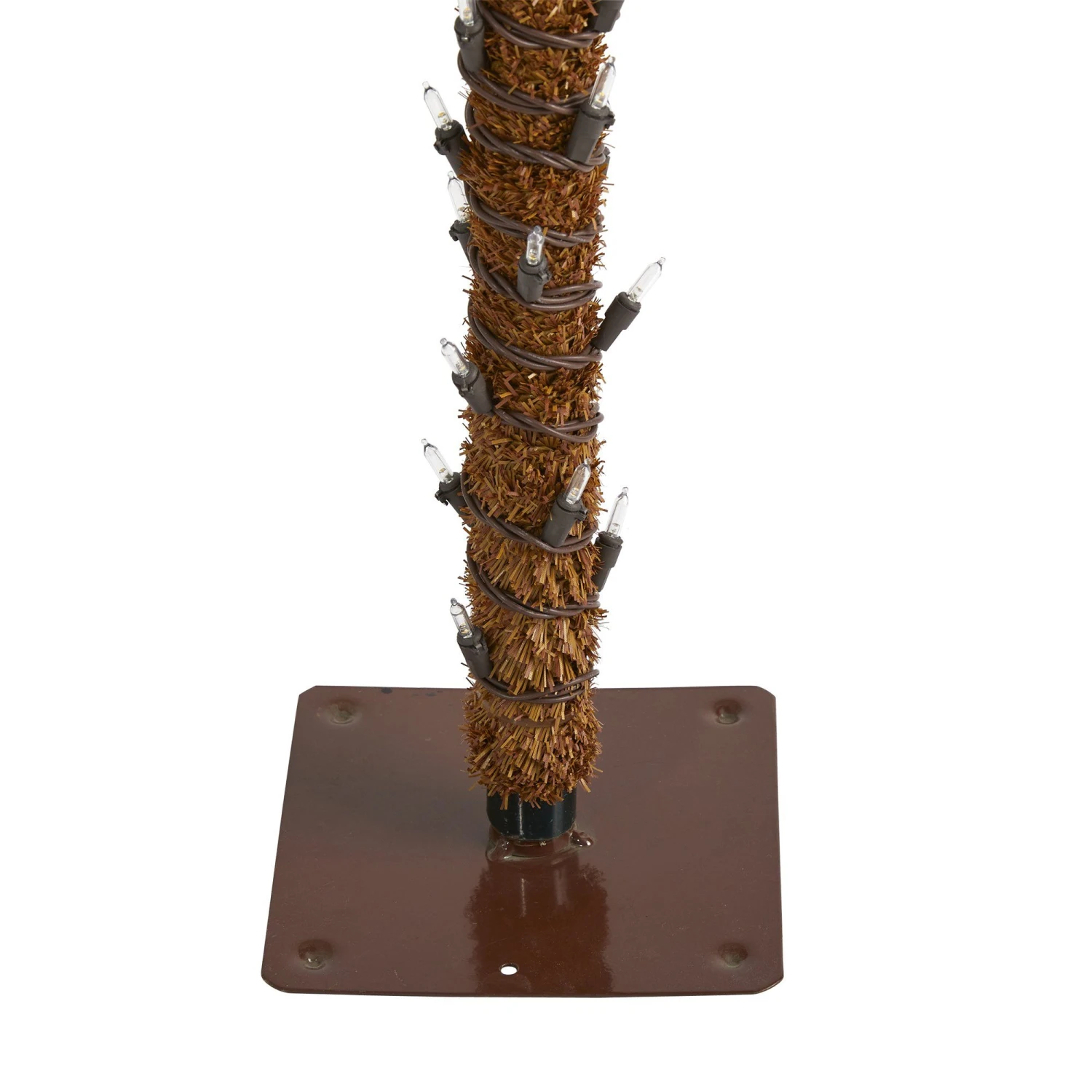 4’ Christmas Palm Artificial Tree With 150 Warm White LED Lights - Image 4