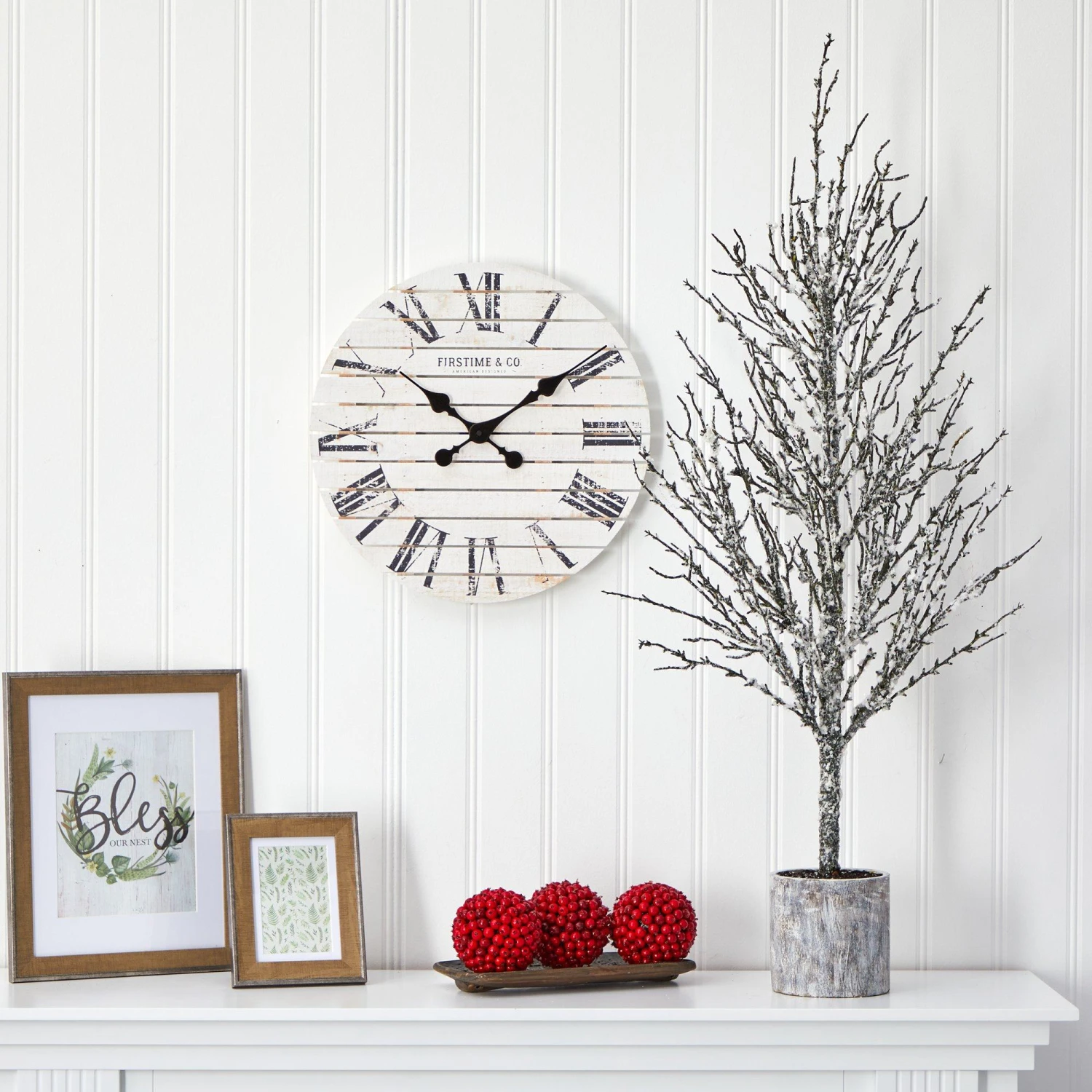 4’ Snowed Twig Artificial Christmas Tree In Decorative Planter - Image 3