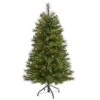 4’ West Virginia Mountain Pine Artificial Christmas Tree With 100 Clear Lights And 322 Bendable Branches