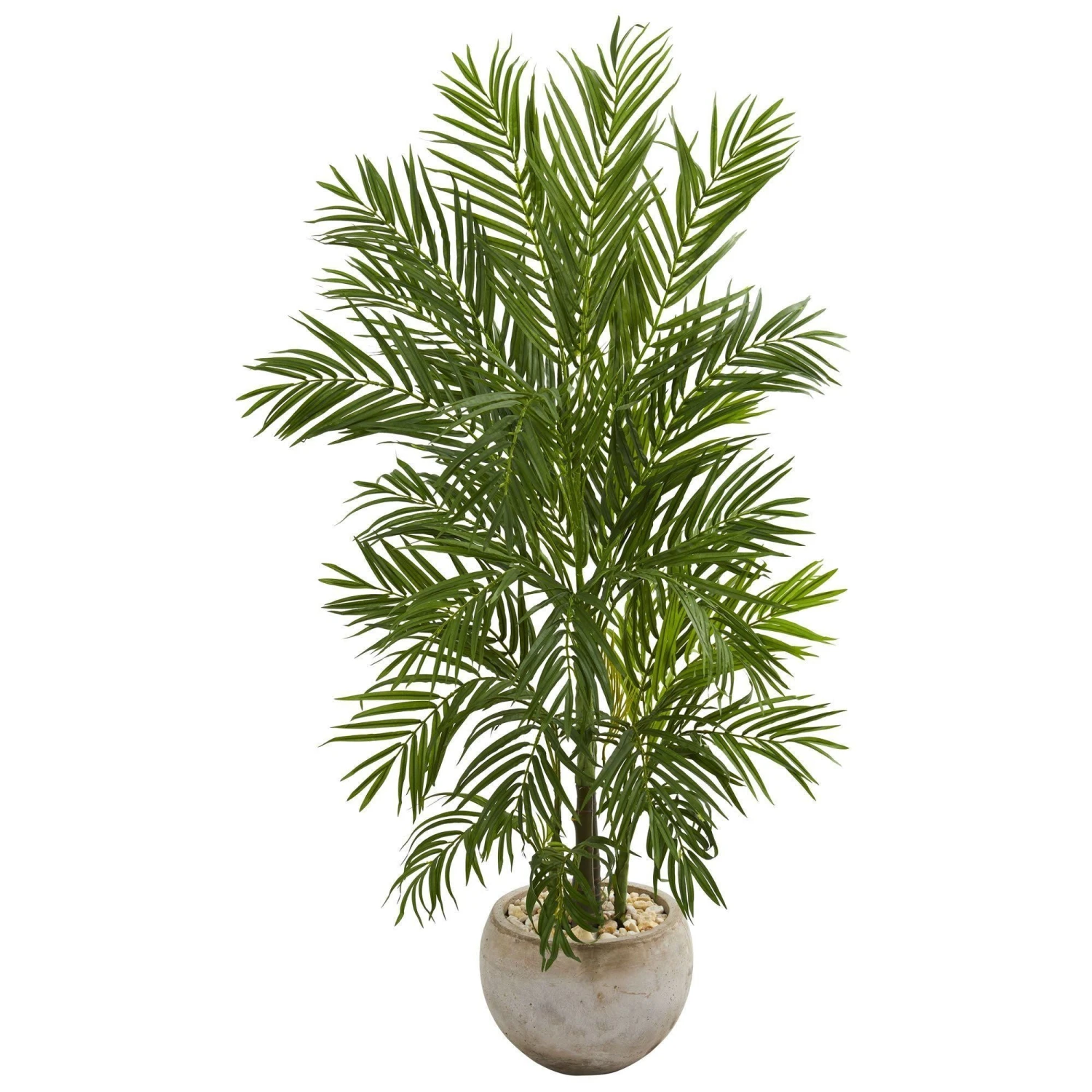 5’ Areca Palm Artificial Tree In Bowl Planter