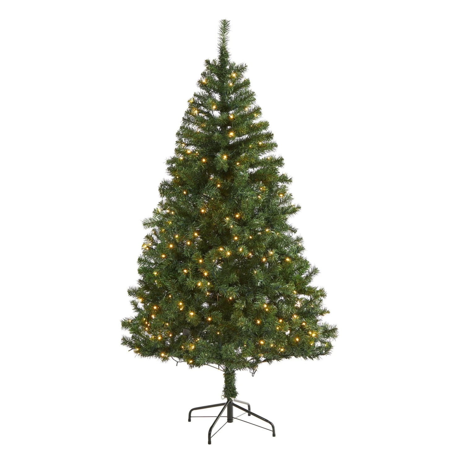 6' Northern Tip Pine Artificial Christmas Tree With 250 Clear LED Lights