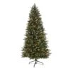 6' Snow Tipped Portland Spruce Artificial Christmas Tree With Frosted Berries And Pinecones With 300 Clear LED Lights