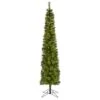 7' Green Pencil Artificial Christmas Tree With 150 Clear (Multifunction) LED Lights And 338 Bendable Branches