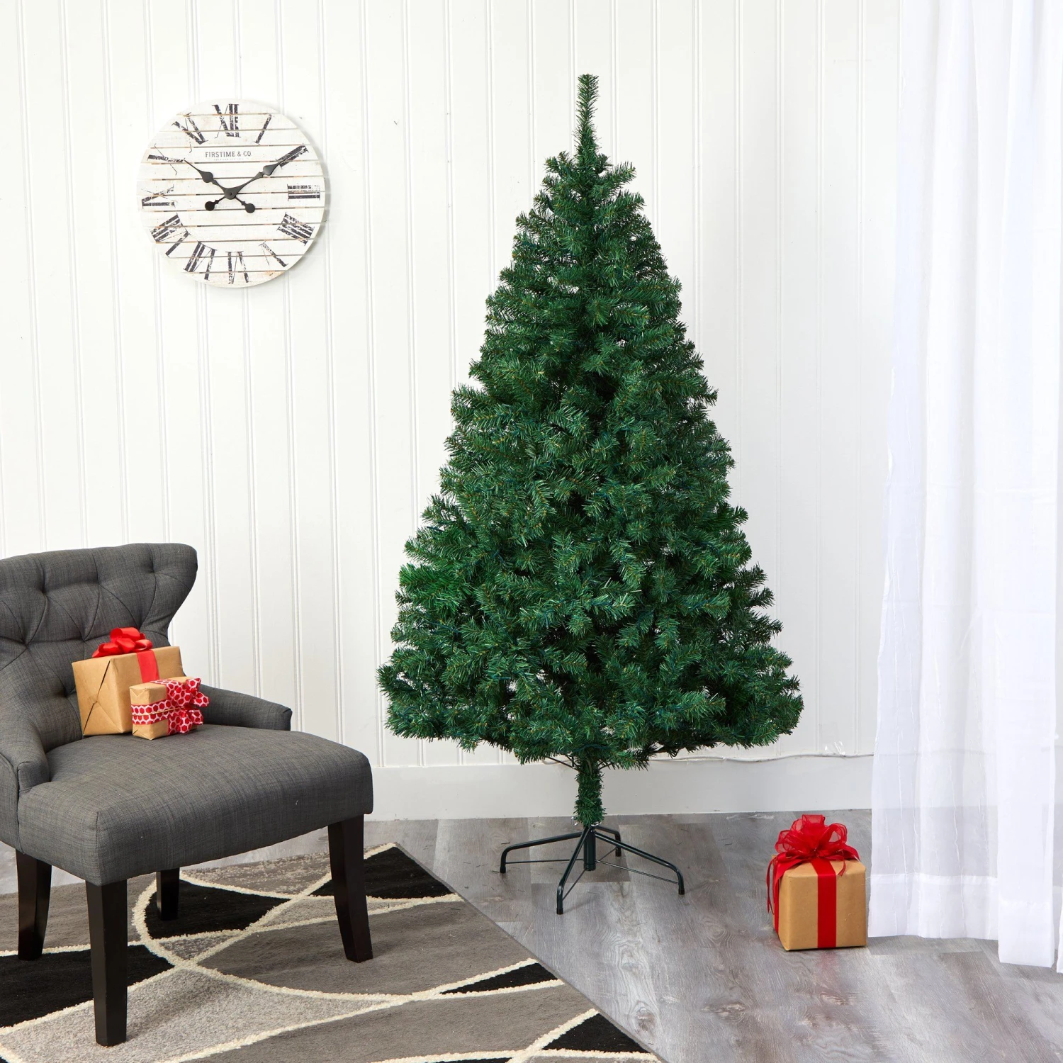 7' Northern Tip Pine Artificial Christmas Tree - Image 6