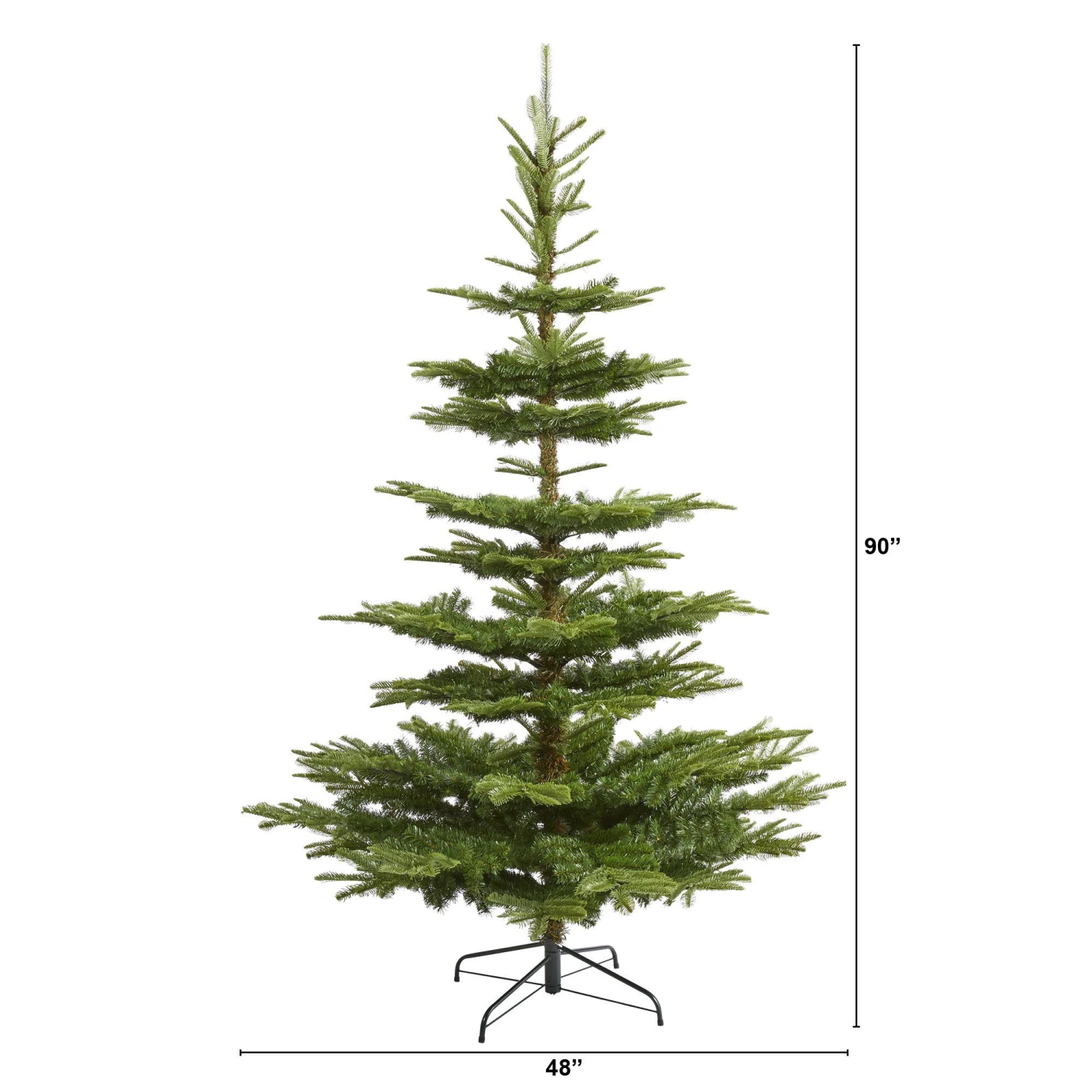7.5’ Layered Washington Spruce Artificial Christmas Tree With And 1325 Bendable Branches - Image 2